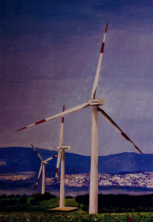 Paesaggio, Acrilico su tela