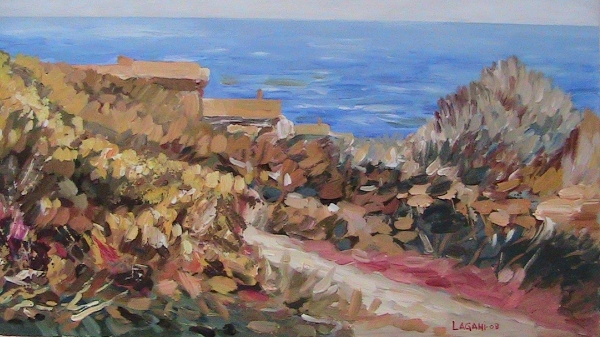 Scorcio Marino, Acrilico su tela
